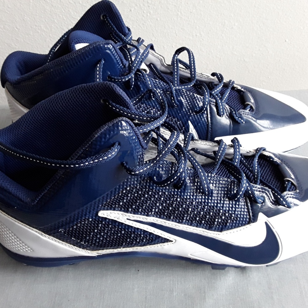 BIG SIZE 16 BLUE & WHITE NIKE ATHLETIC SHOES.